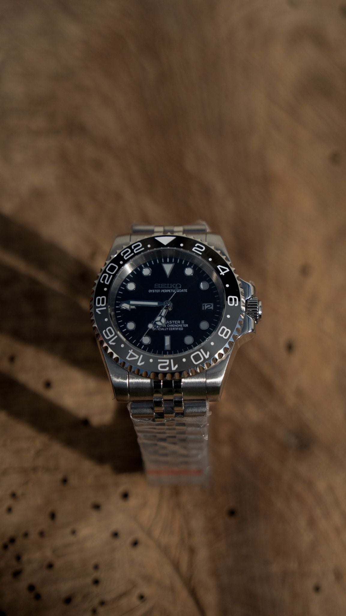 Seiko Mod GMT Bruce Wayne