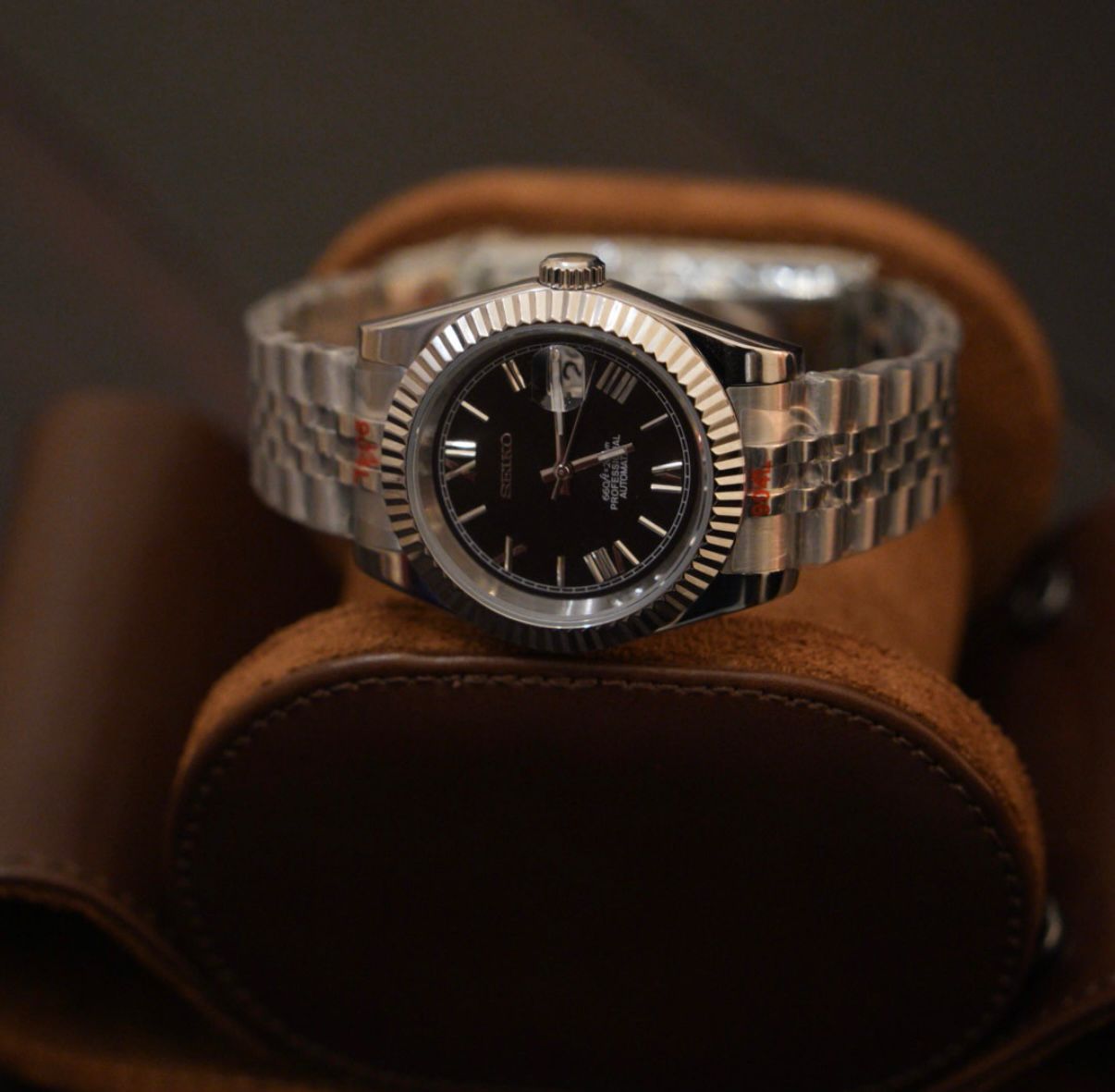 Seiko Mod Datejust Black